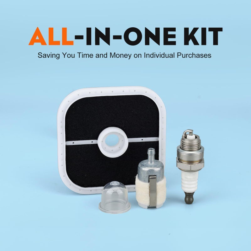 Hipa PB251 Tune Up Kit for Echo PB-251 PB-255 SRM 266 PB-265LN PB-255LN PB265LN PB265L PB255LN ES255 SRM266 SRM266T SRM266S A226000351 Air Filter with Fuel Filter Spark Plug - Image 3